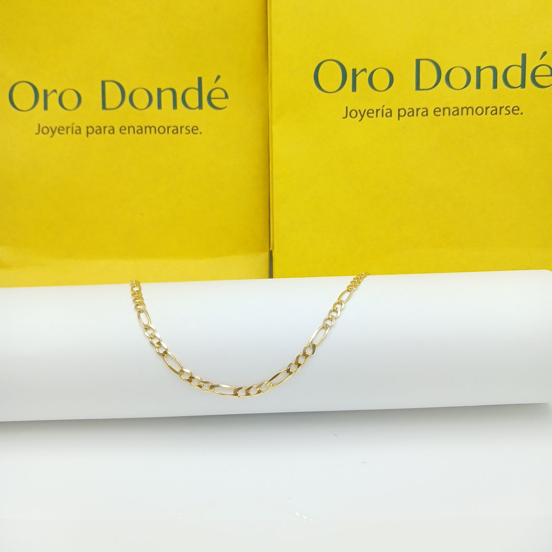 PULSERAS CABALLERO CARTIER 3*1 AMARILLA ORO 14K 3.1 (NUEVO)