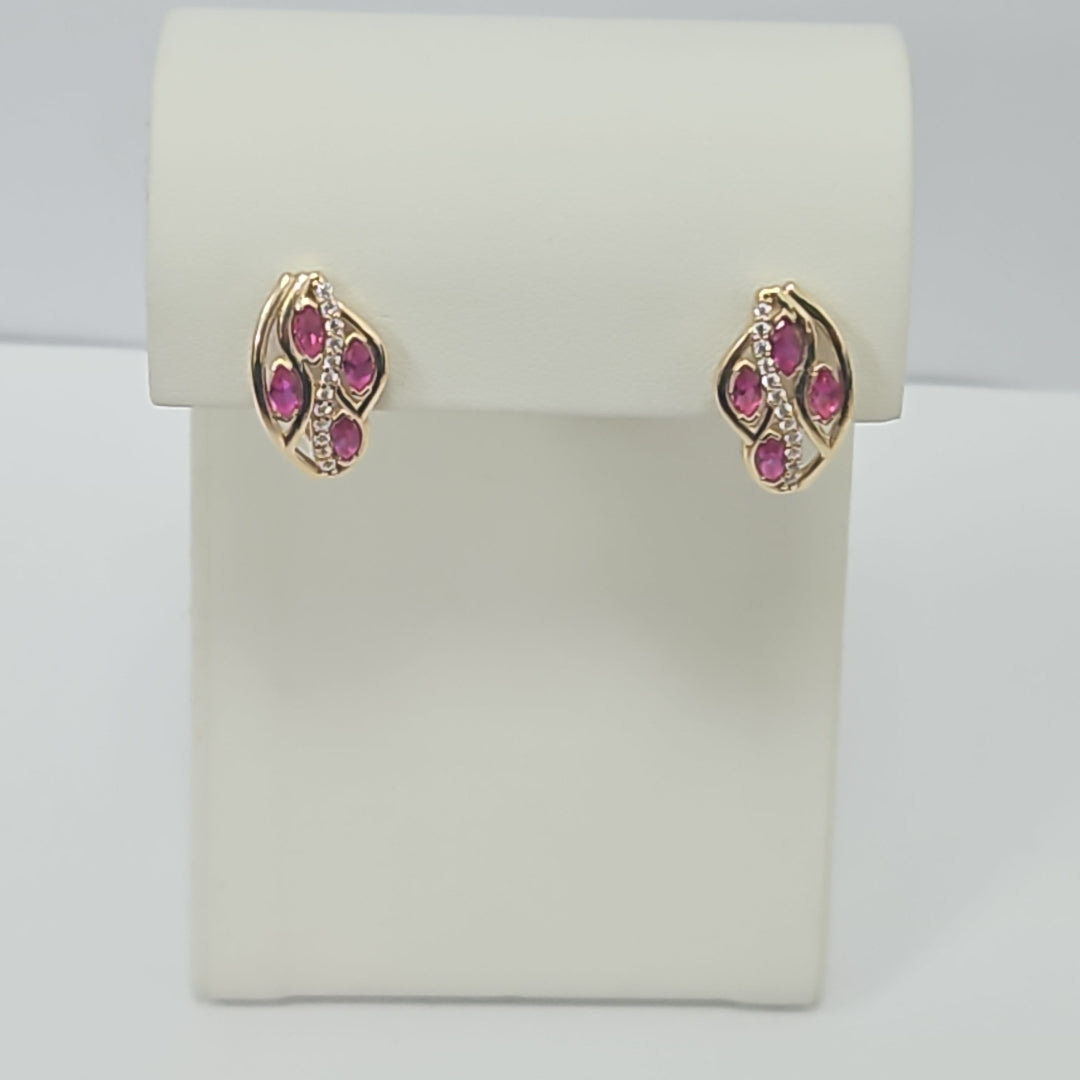 BROQUELES ORO 14K 3.9 (NUEVO)