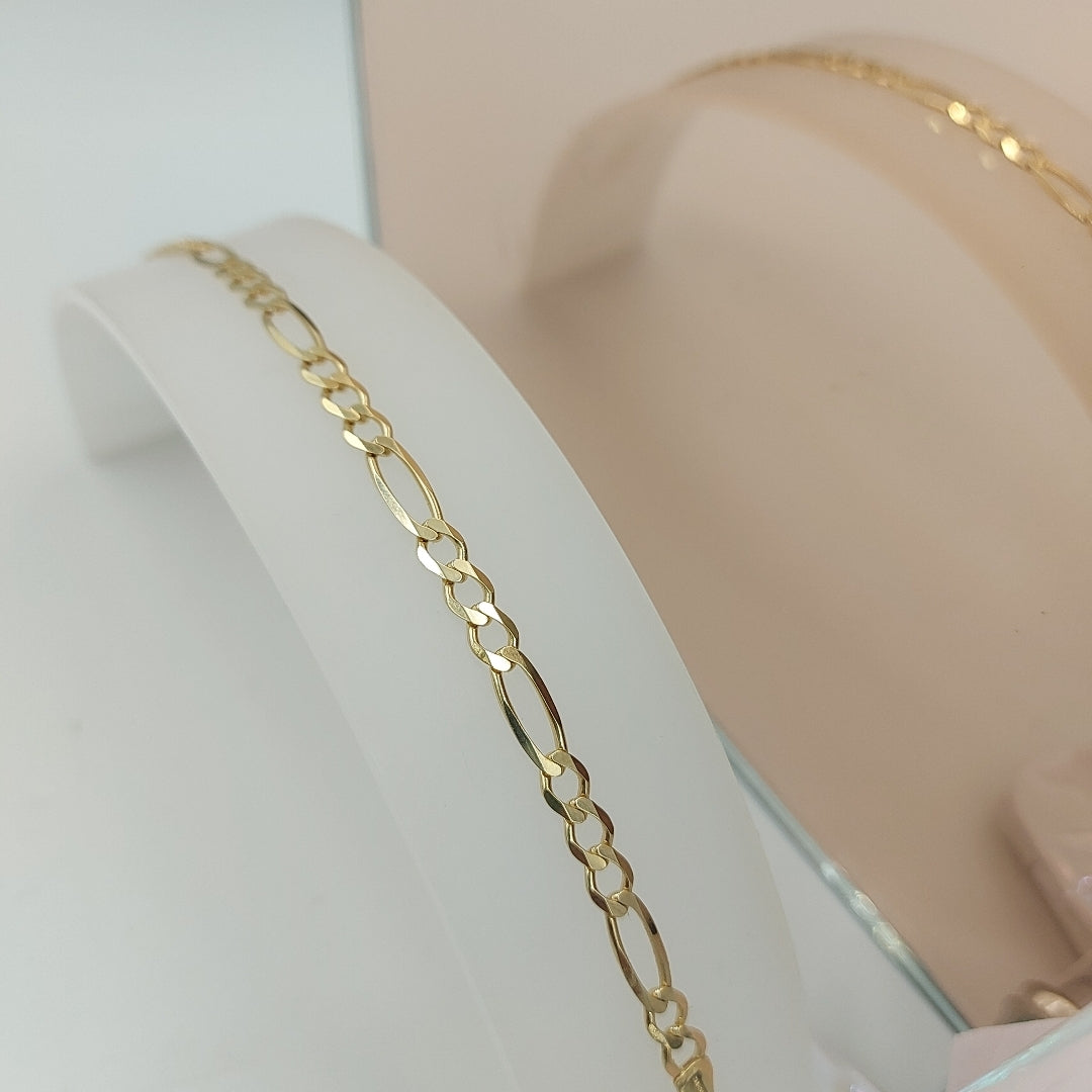 PULSERAS CABALLERO CARTIER 3*1 AMARILLA ORO 14K 6.4 (NUEVO)