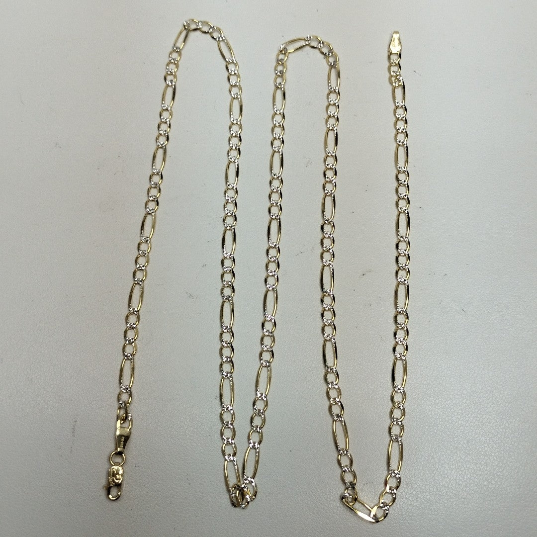 CADENAS CARTIER 3*1 DIAMANTADA ORO 14K 8.6 (NUEVO)