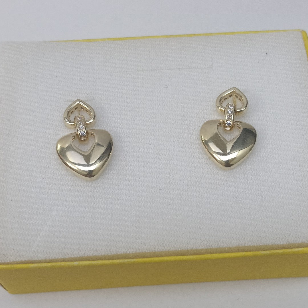 BROQUELES ORO 14K 3.4 (NUEVO)