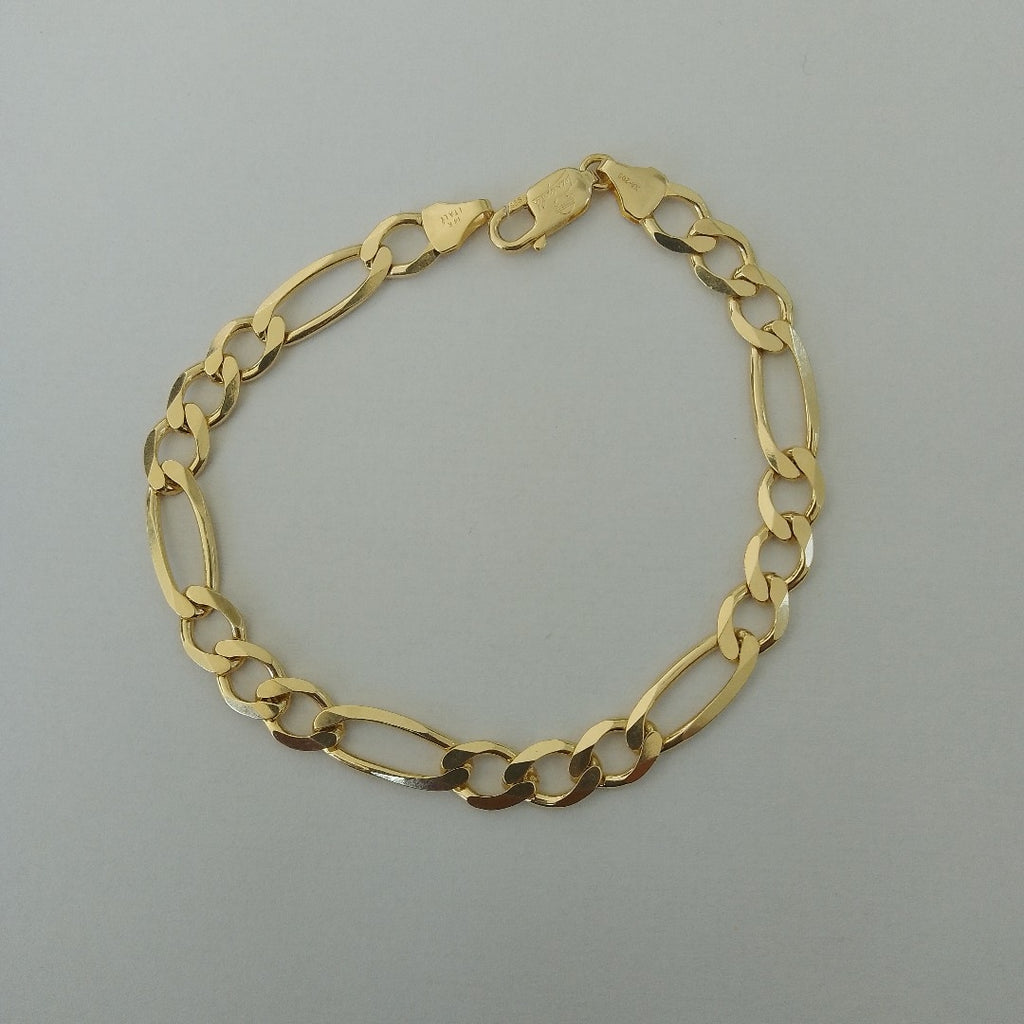 PULSERAS CABALLERO CARTIER 3*1 AMARILLA ORO 14K 12.2 (NUEVO)