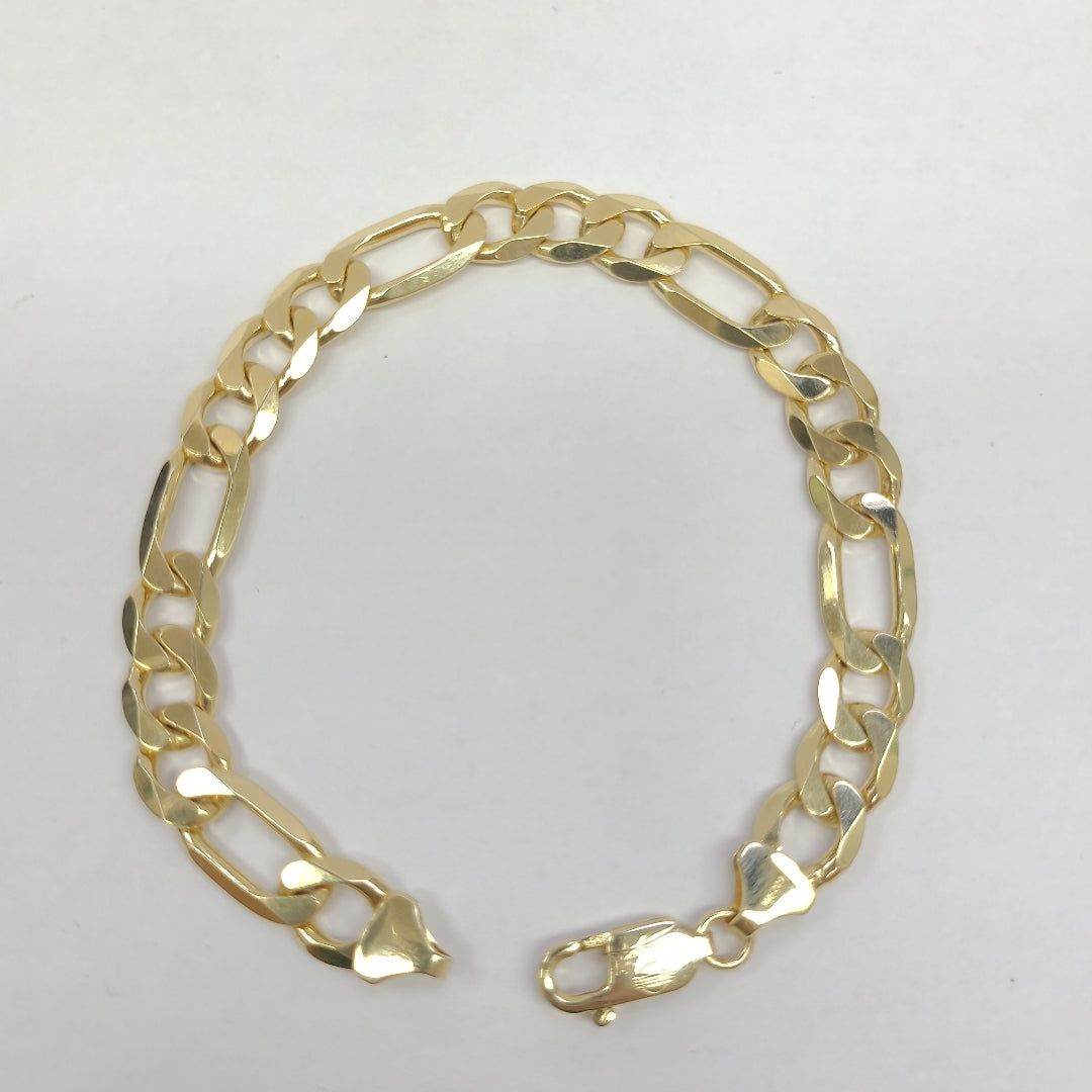 PULSERAS CABALLERO CARTIER 3*1 AMARILLA ORO 14K 26.1 (NUEVO)