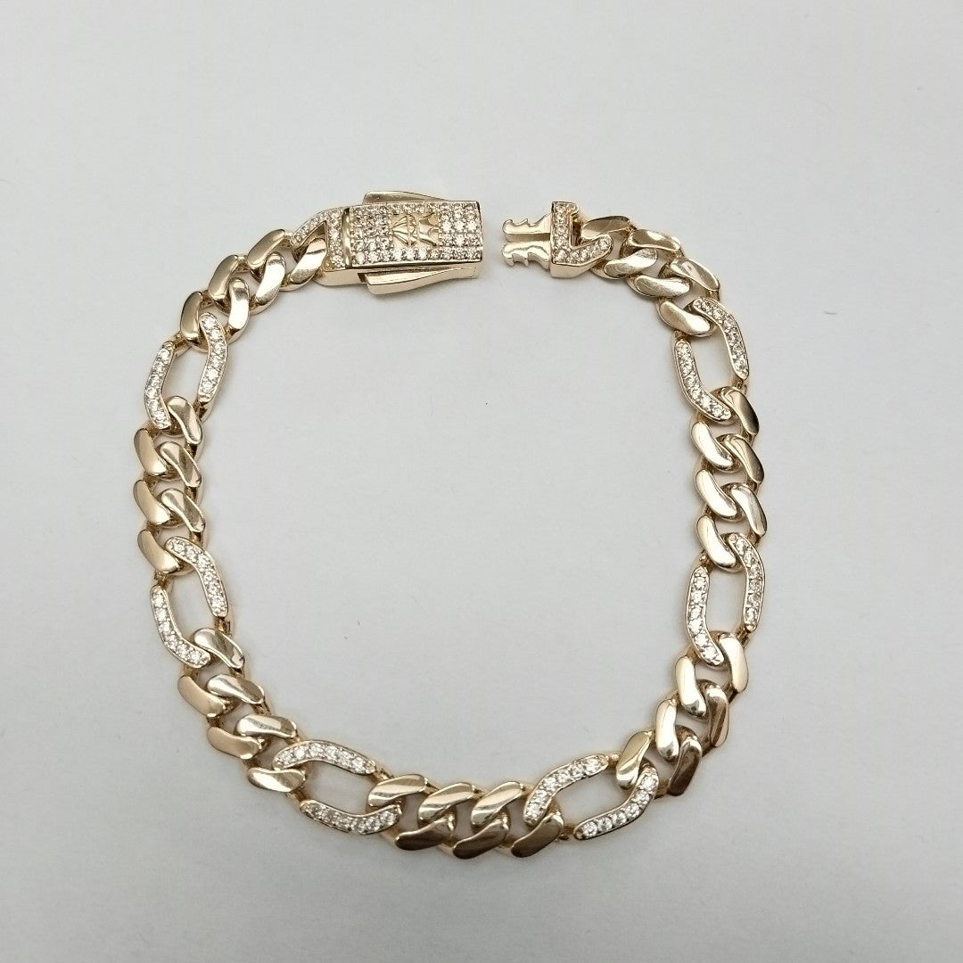 PULSERAS DAMA CARTIER 3*1 AMARILLA ORO 14K 11.1 (NUEVO)