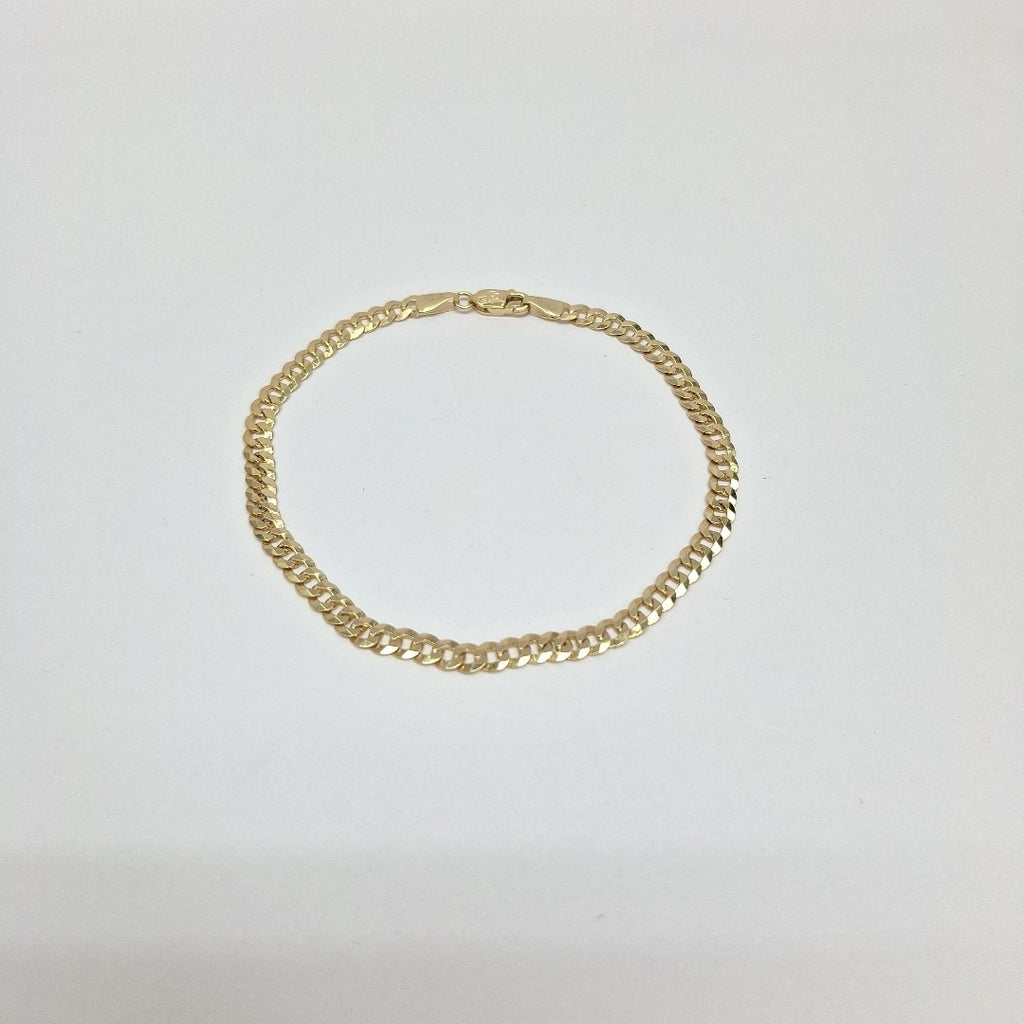 PULSERAS CABALLERO BARBADA AMARILLA ORO 14K 5 (NUEVO)