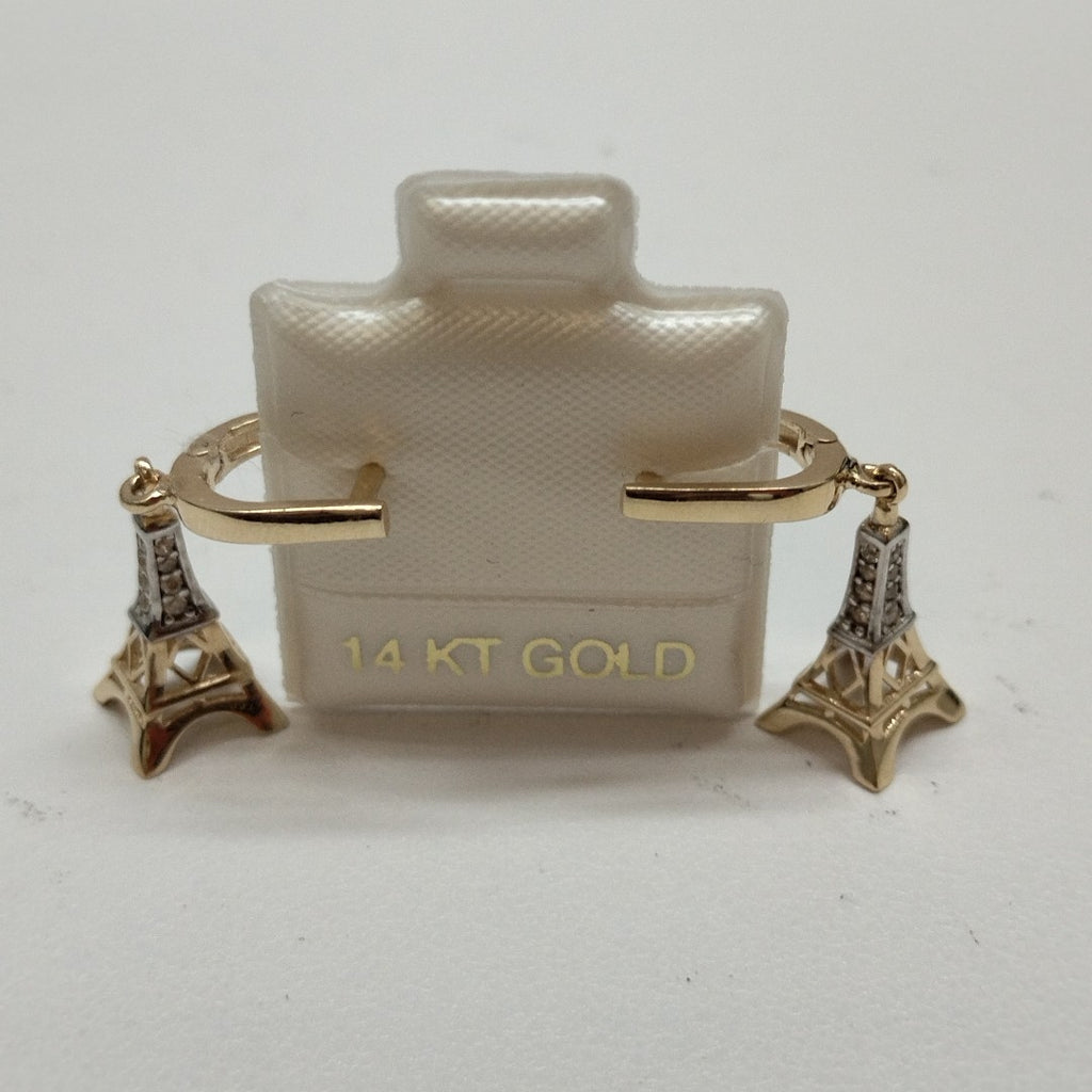 BROQUELES ORO 14K 3.2 (NUEVO)