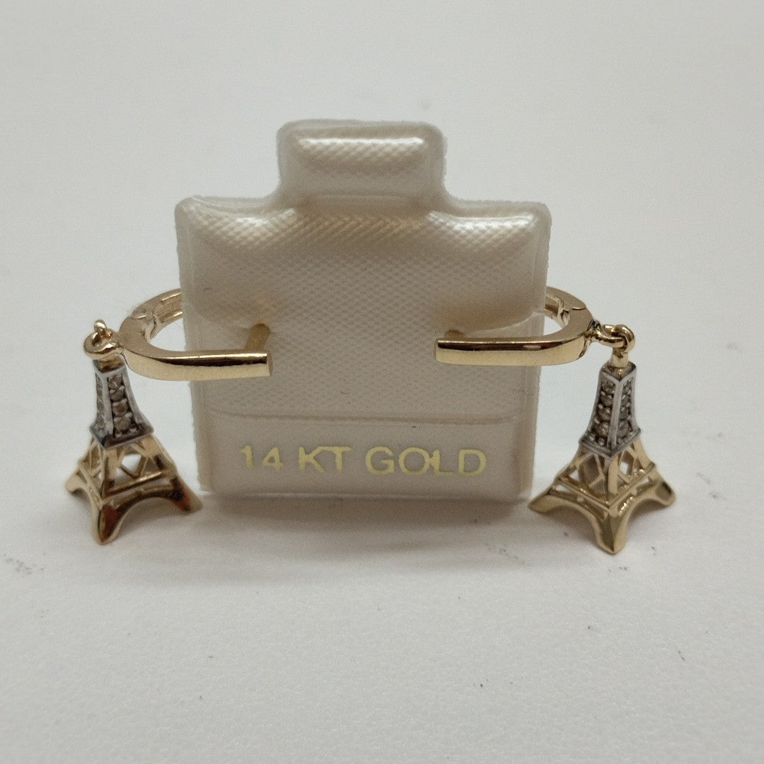 BROQUELES ORO 14K 3.2 (NUEVO)