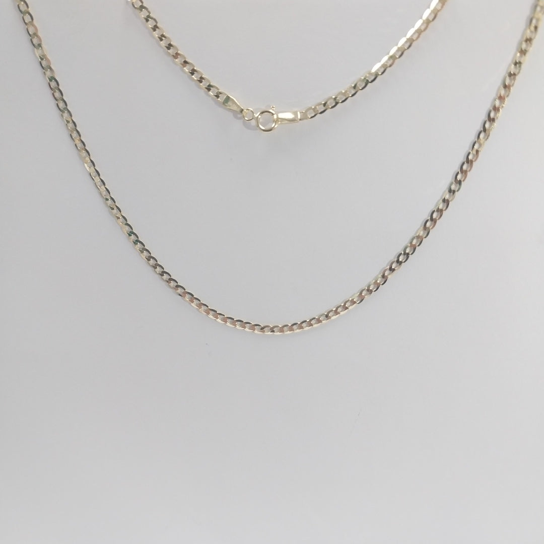 CADENAS BARBADA AMARILLA ORO 14K 3.7 (NUEVO)