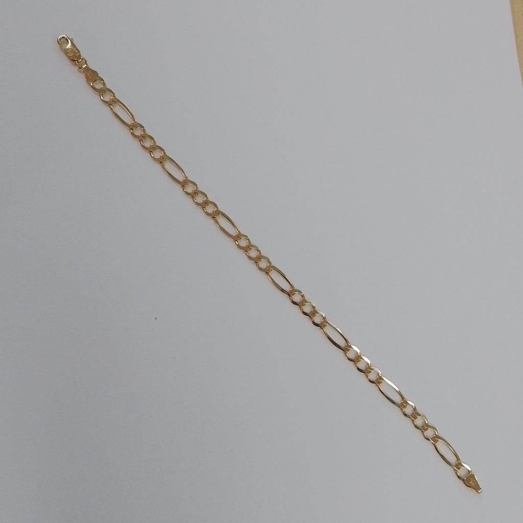 PULSERAS CABALLERO CARTIER 3*1 AMARILLA ORO 14K 6.4 (NUEVO)
