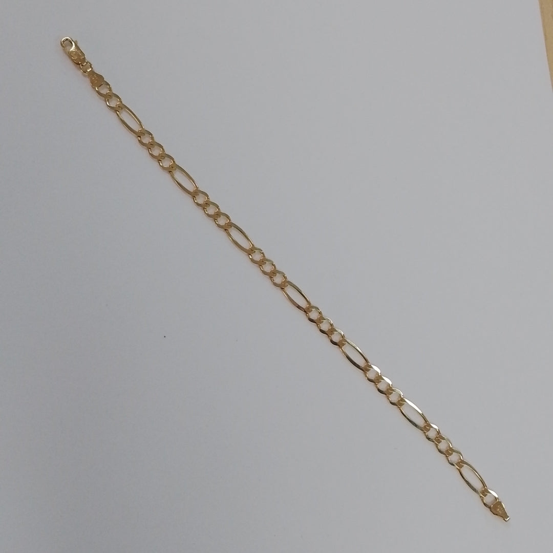PULSERAS CABALLERO CARTIER 3*1 AMARILLA ORO 14K 6.4 (NUEVO)