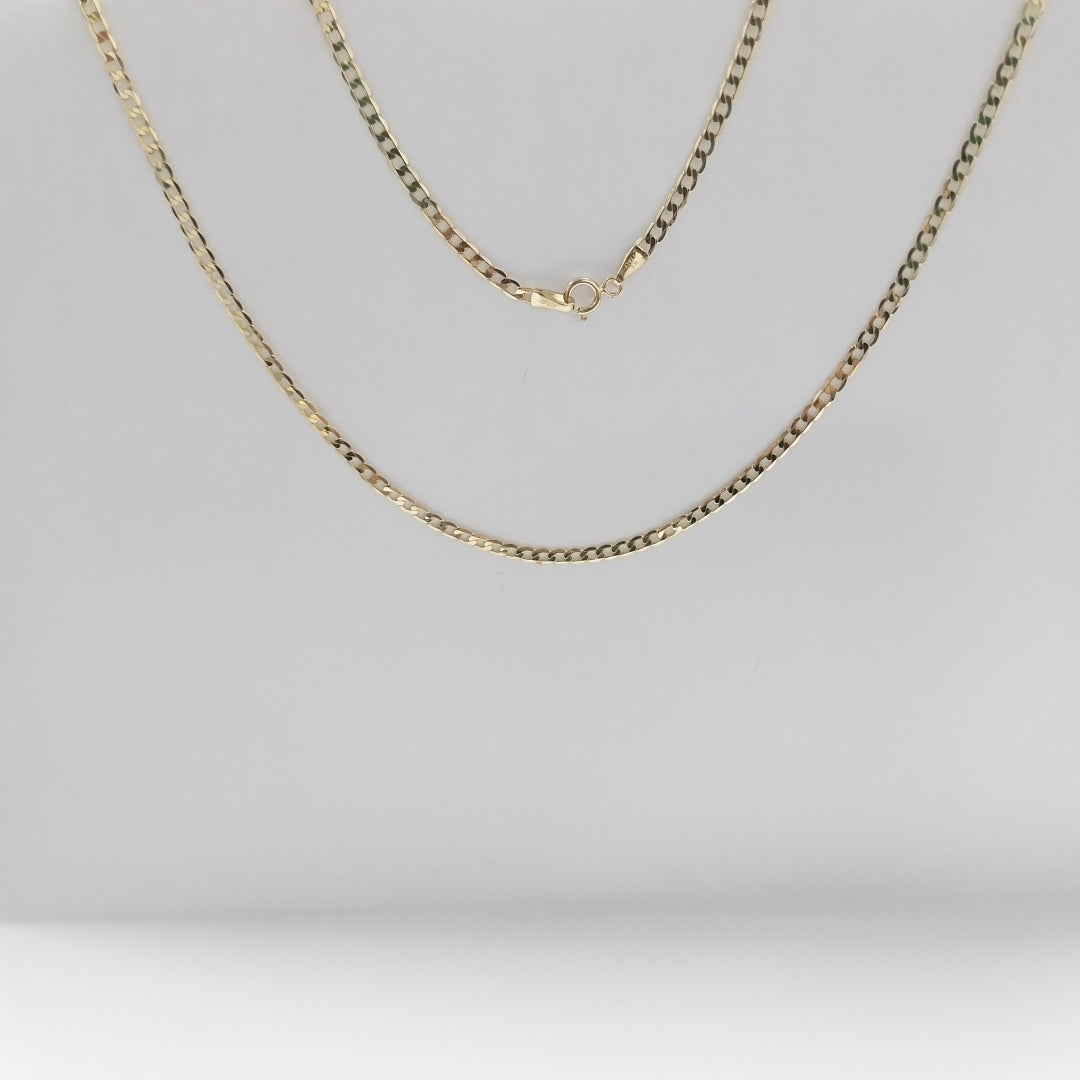 CADENAS BARBADA AMARILLA ORO 14K 4.2 (NUEVO)