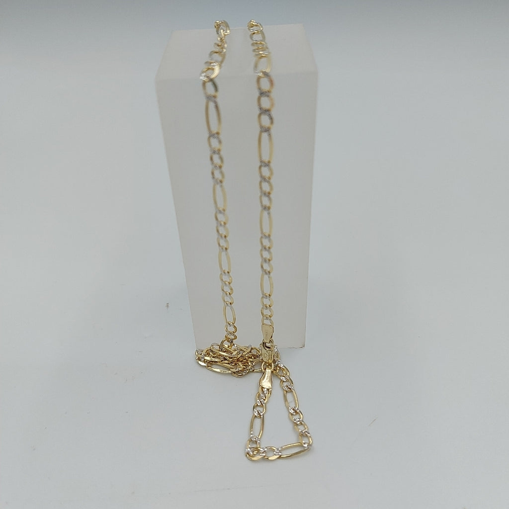 CADENAS CARTIER 3*1 DIAMANTADA ORO 14K 7.3 (NUEVO)