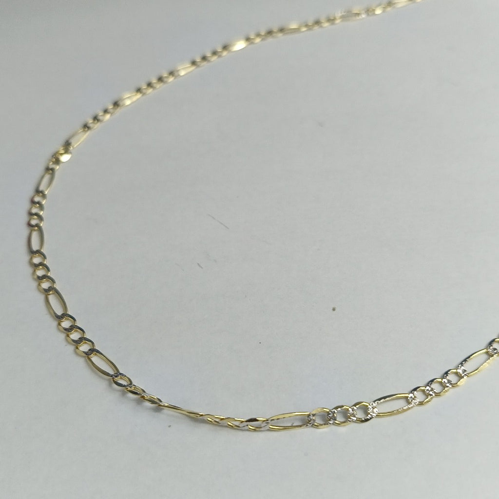 CADENAS CARTIER 3*1 DIAMANTADA ORO 14K 8.5 (NUEVO)