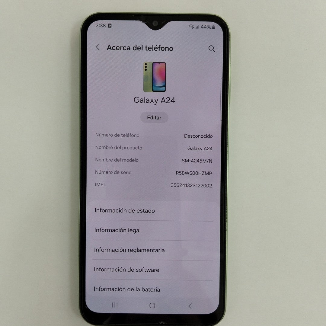 CELULAR SAMSUNG GALAXY A24 SM-A245M/N (2023) 128 GB 4 GB RAM (SEMINUEVO)