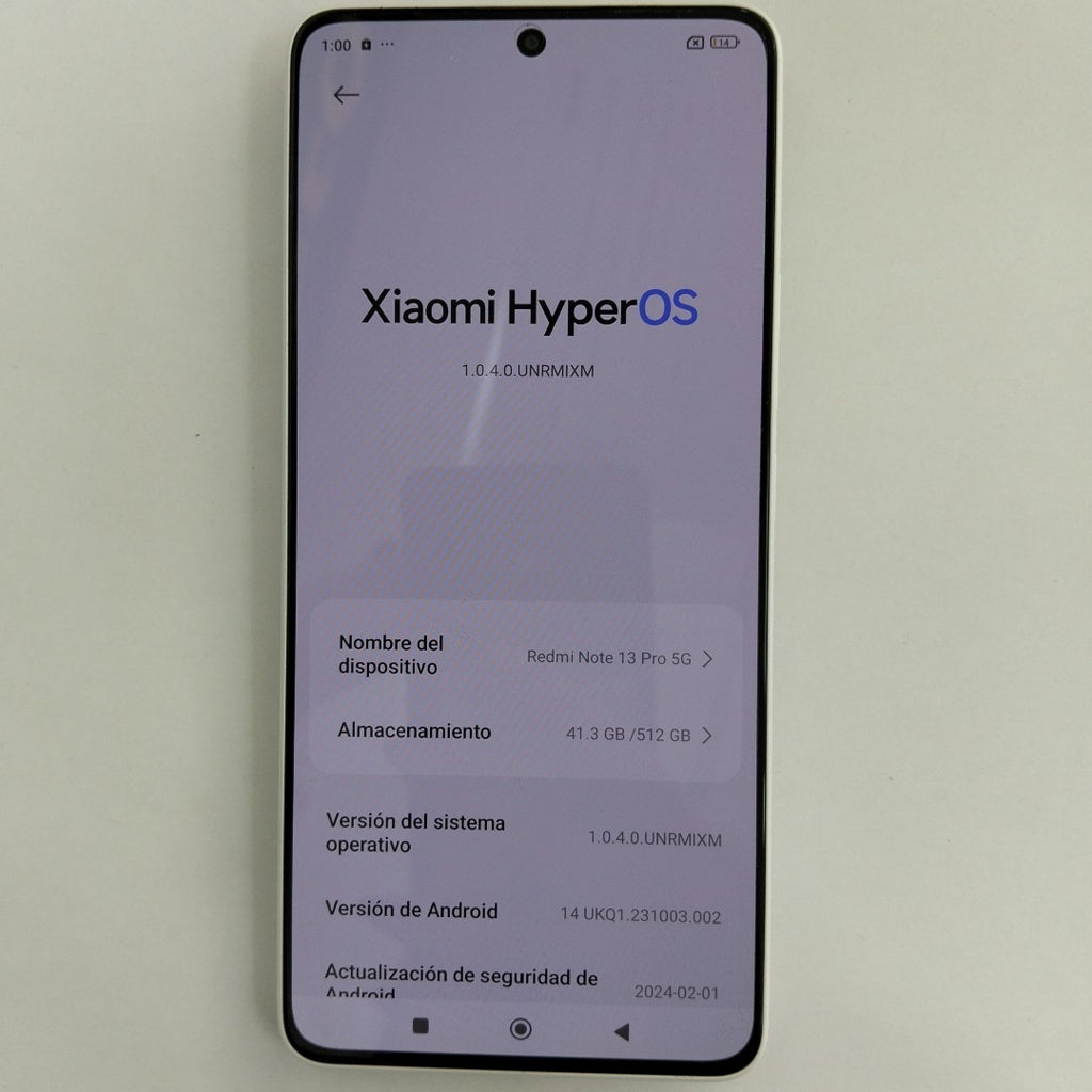 CELULAR XIAOMI REDMI NOTE 13 PRO 2312DRA50G (2023) 512 GB 12 GB RAM (SEMINUEVO)