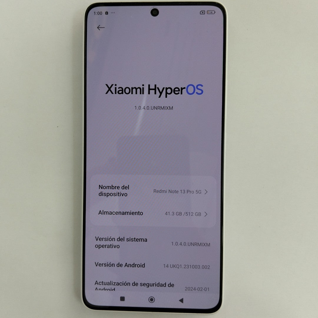 CELULAR XIAOMI REDMI NOTE 13 PRO 2312DRA50G (2023) 512 GB 12 GB RAM (SEMINUEVO)