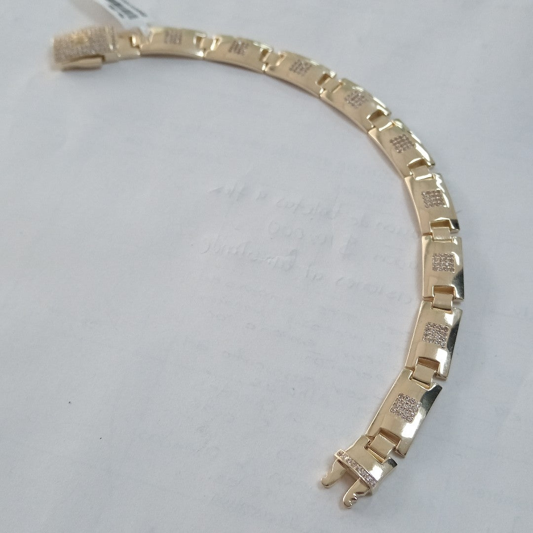 PULSERAS CABALLERO ORO 14K 18.2 (NUEVO)