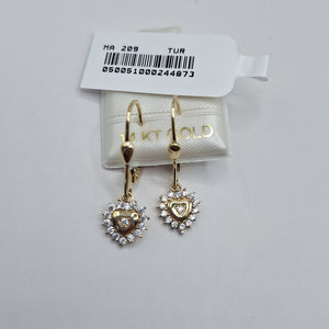 BROQUELES ORO 14K 2.1 (NUEVO)