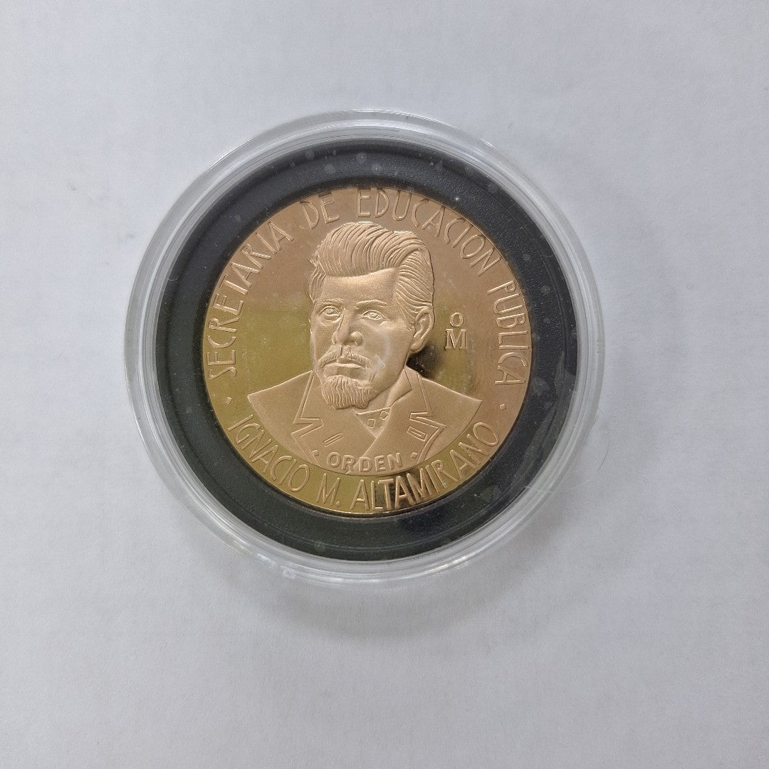 MEDALLA CONMEMORATIVA ORO 21 K 42,10 GRMS (SEMINUEVO)