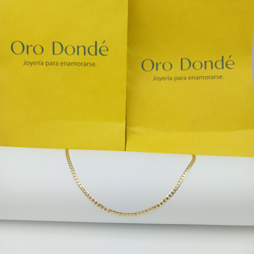 PULSERAS CABALLERO BARBADA AMARILLA ORO 14K 1.6 (NUEVO)