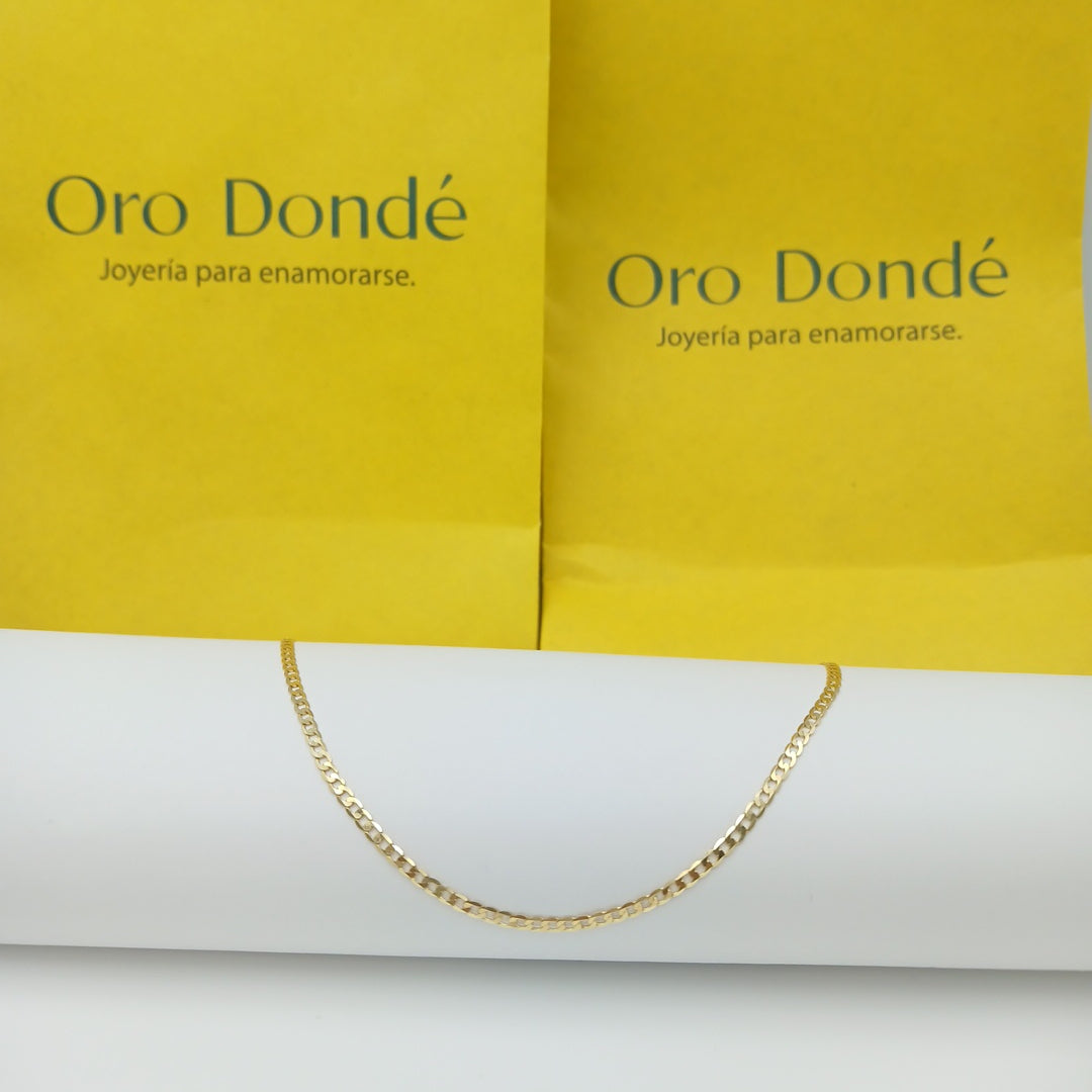 PULSERAS CABALLERO BARBADA AMARILLA ORO 14K 1.6 (NUEVO)