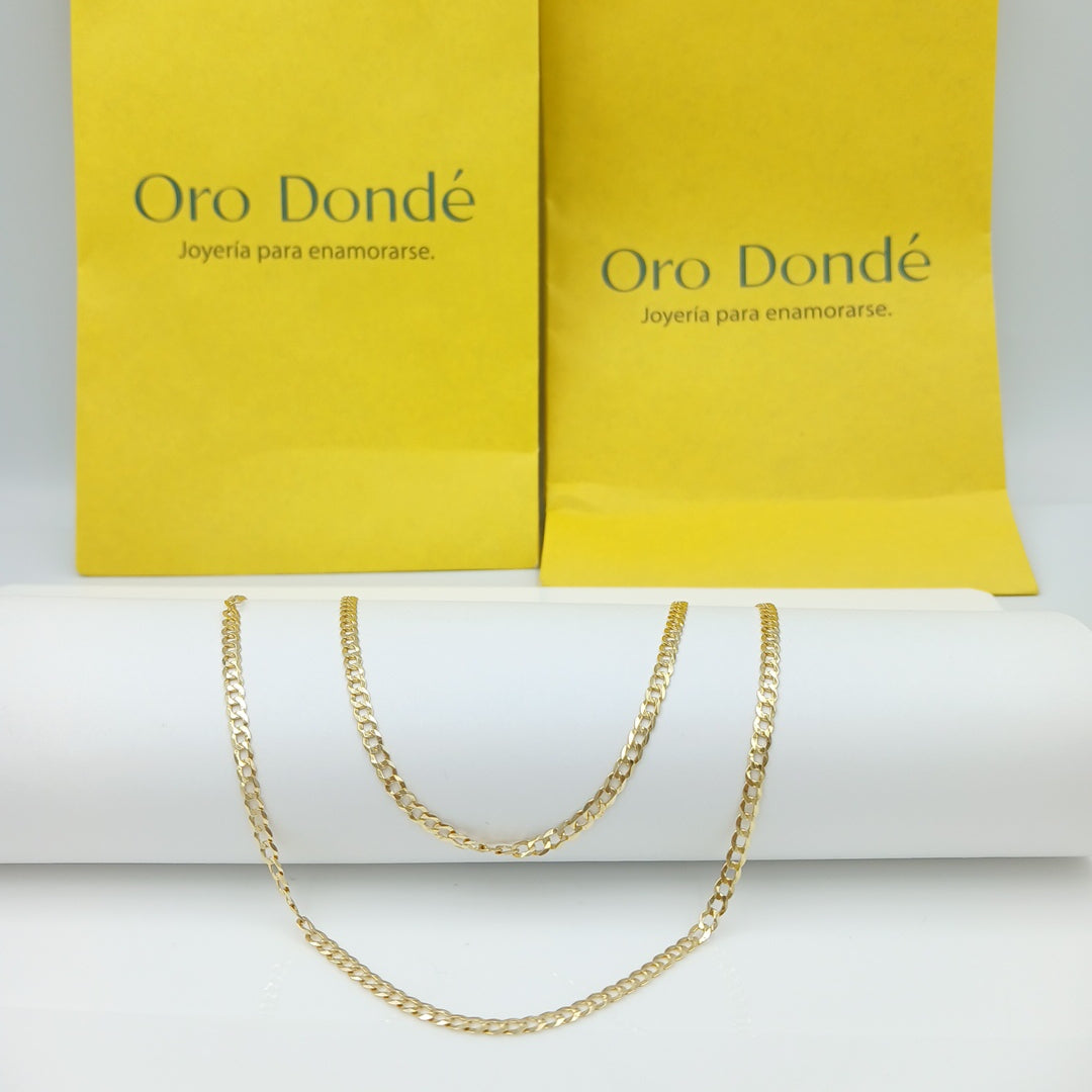 CADENAS BARBADA AMARILLA ORO 14K 7.1 (NUEVO)