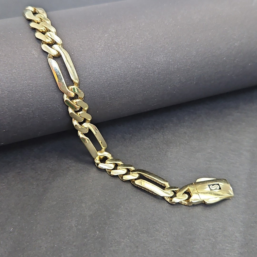 PULSERA CABALLERO MONACO ORO 10K 8.9 (NUEVO)