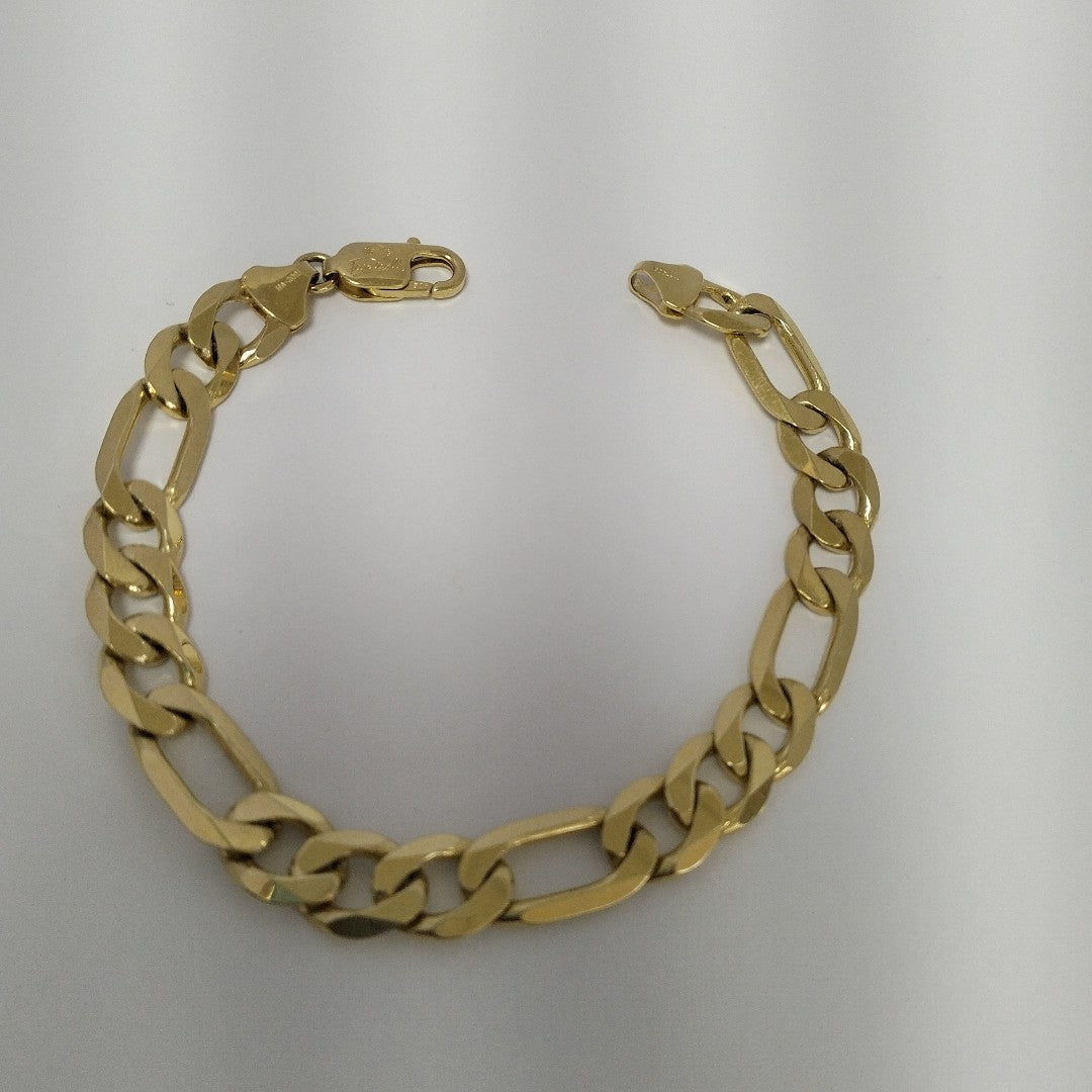 PULSERAS CABALLERO CARTIER 3 1 AMARILLA ORO 14K 25.4 (NUEVO)