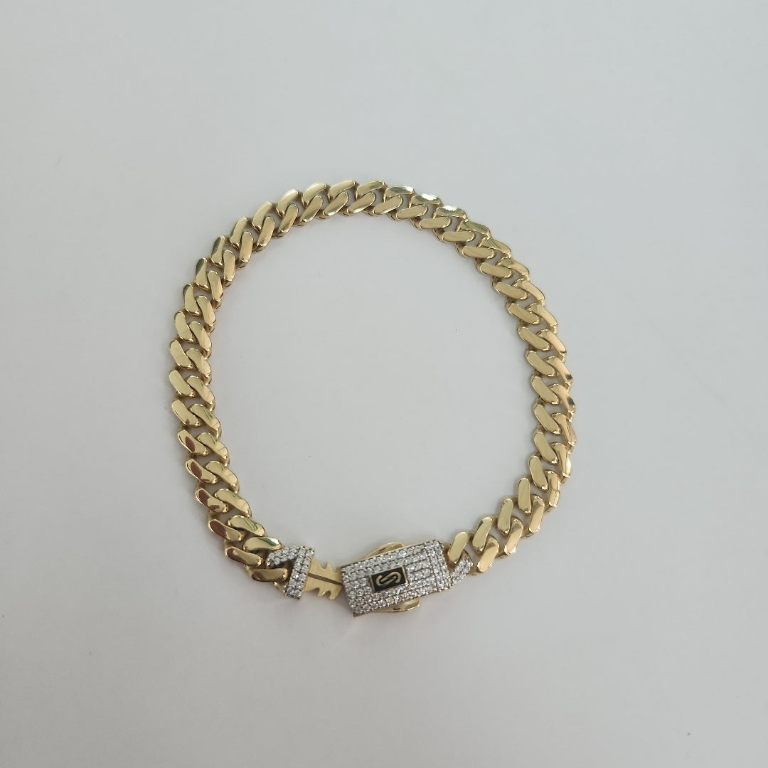 PULSERA MONACO ORO 14K 7.3 (NUEVO)