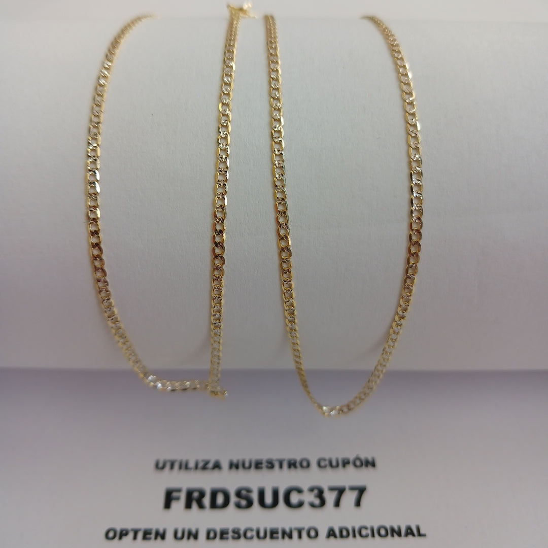 CADENAS BARBADA AMARILLA ORO 14K 2 (NUEVO)