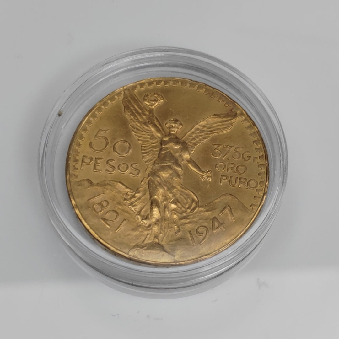 K1 41,60 GRMS 21 K IDENTIFICACIÓN MONEDA NOMINATIVA MONEDAS PESOS 50 PESOS (SEMINUEVO)