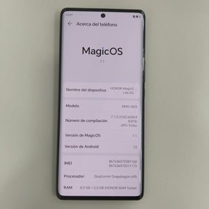 CELULAR HONOR MAGIC 5 LITE RMO-NX3 256 GB 8 GB RAM (SEMINUEVO)
