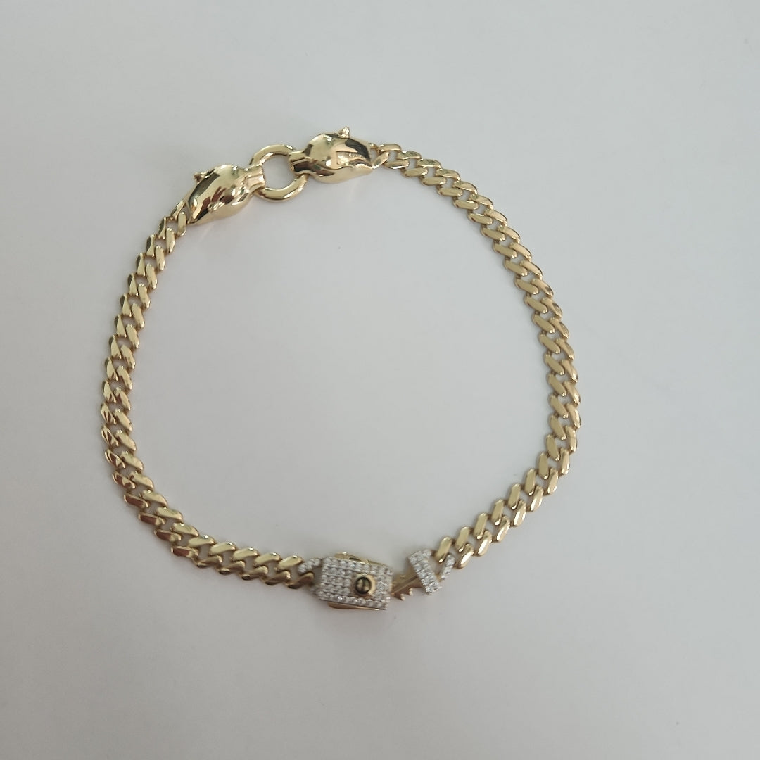 PULSERAS CABALLERO ORO 14K 8.3 (NUEVO)