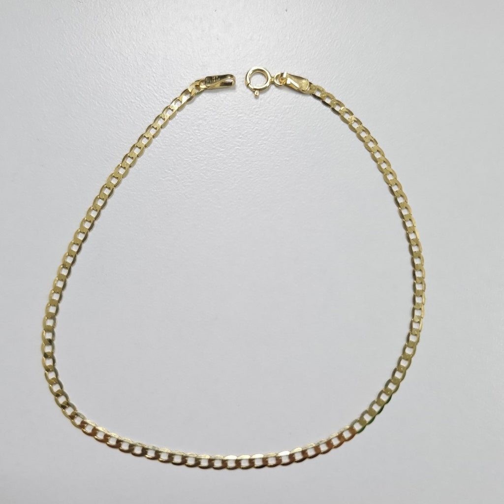 PULSERAS CABALLERO BARBADA AMARILLA ORO 14K 1.6 (NUEVO)
