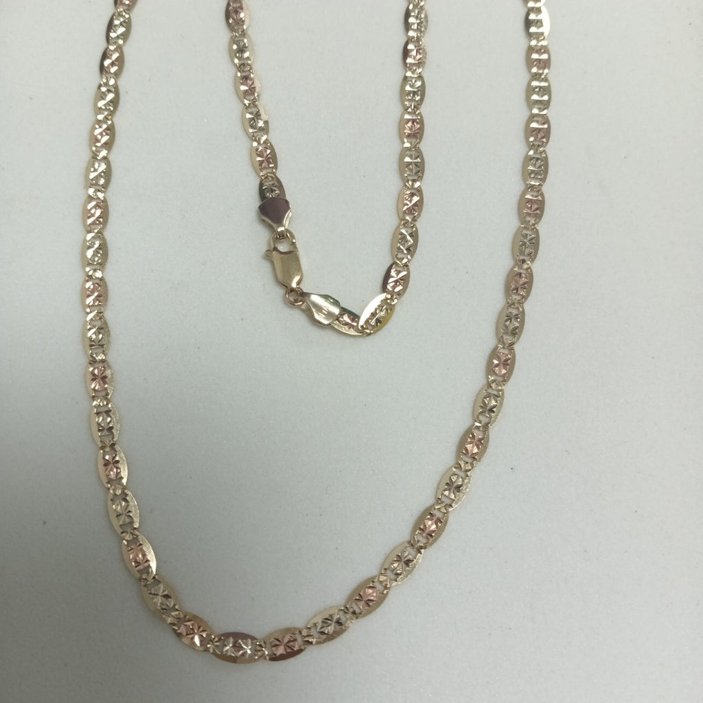 CADENAS VALENTINA/ESPEJO ORO 10K 7.4 (NUEVO)