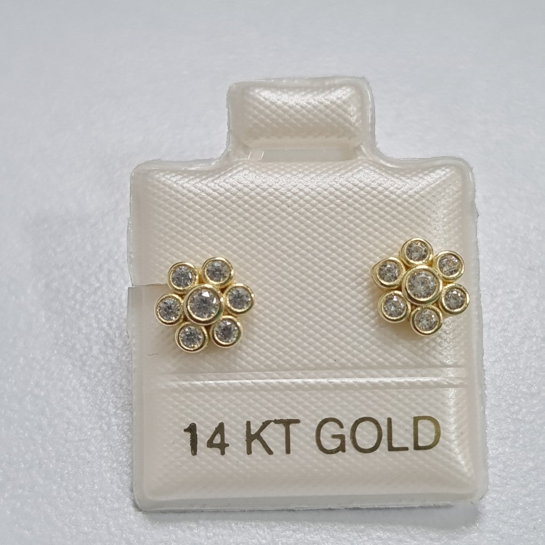 BROQUELES ORO 14K 1.2 (NUEVO)