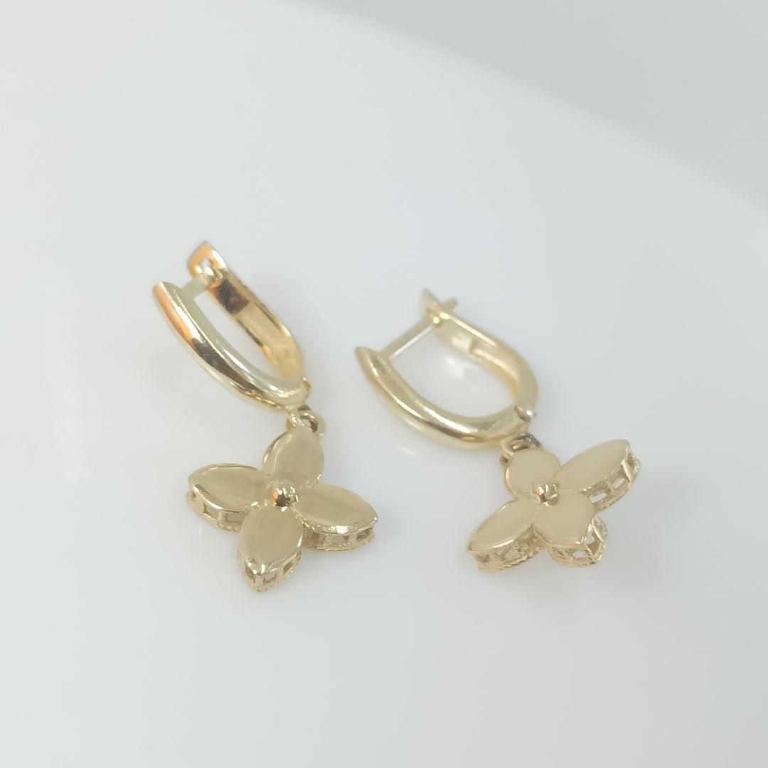 BROQUELES ORO 14K 3.2 (NUEVO)