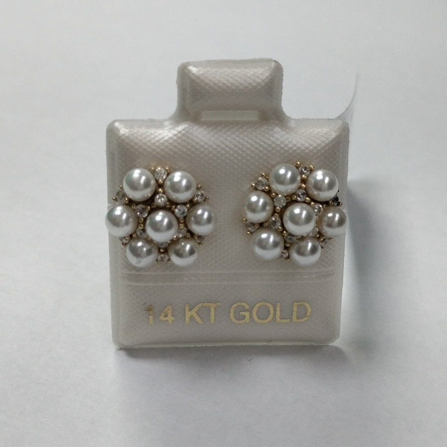 BROQUELES ORO 14K 2.5 (NUEVO)