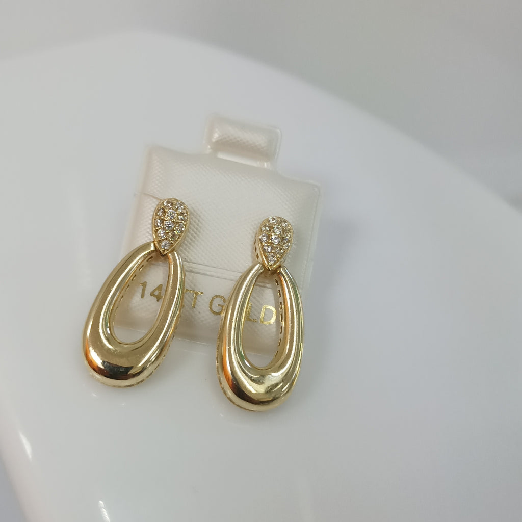 BROQUELES ORO 14K 4.3 (NUEVO)