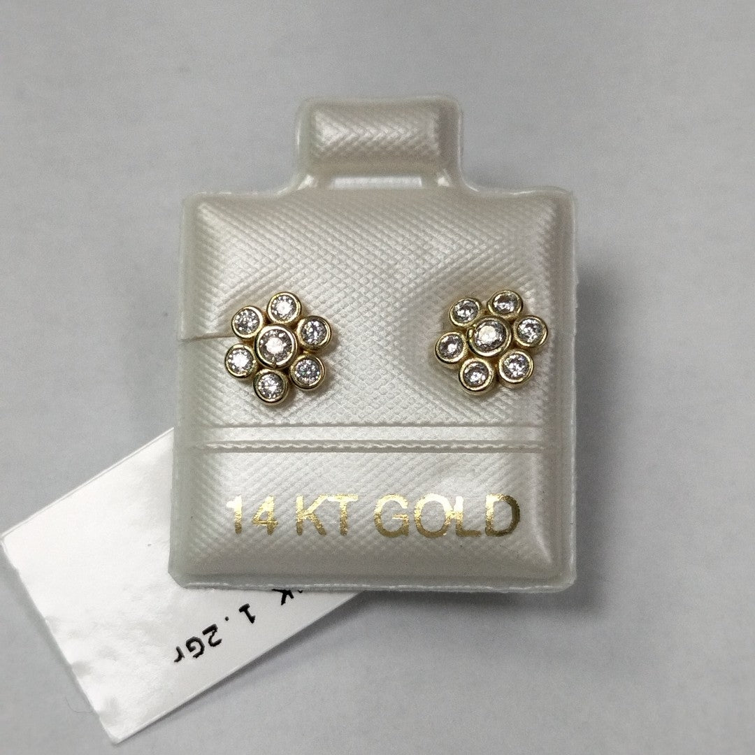 BROQUELES ORO 14K 1.2 (NUEVO)