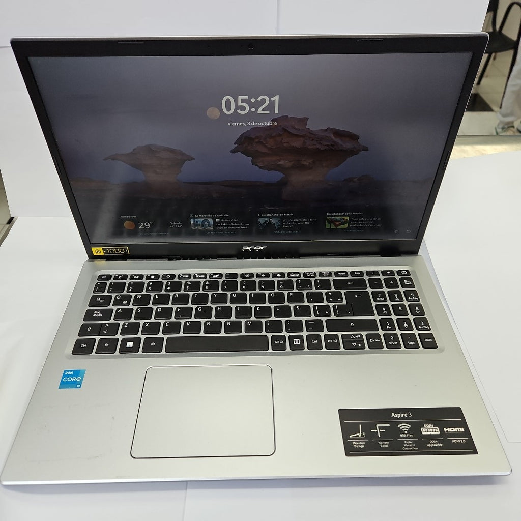 LAPTOP ACER ASPIRE 3 A315-58-3550 (2022) 128 GB SSD 4 GB RAM (SEMINUEVO)