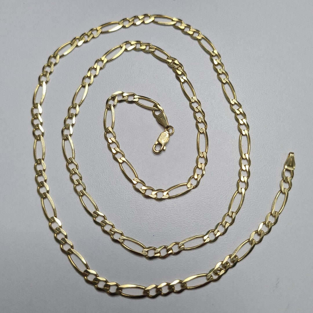 CADENAS CARTIER 3 1 AMARILLA ORO 14K 14.3 (NUEVO)