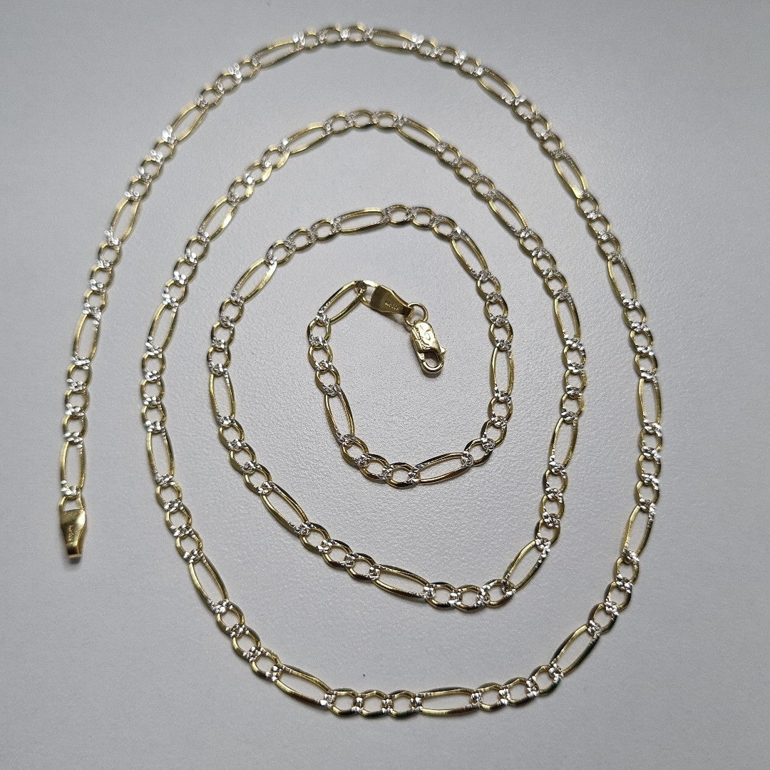 CADENAS CARTIER 3 1 DIAMANTADA ORO 14K 8.5 (NUEVO)