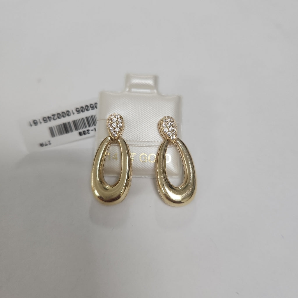 BROQUELES ORO 14K 4.3 (NUEVO)