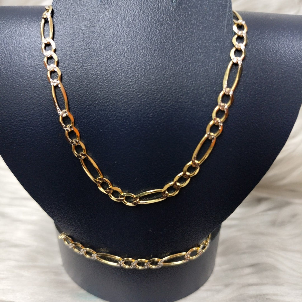 CADENAS CARTIER 3 1 DIAMANTADA ORO 14K 7.2 (NUEVO)