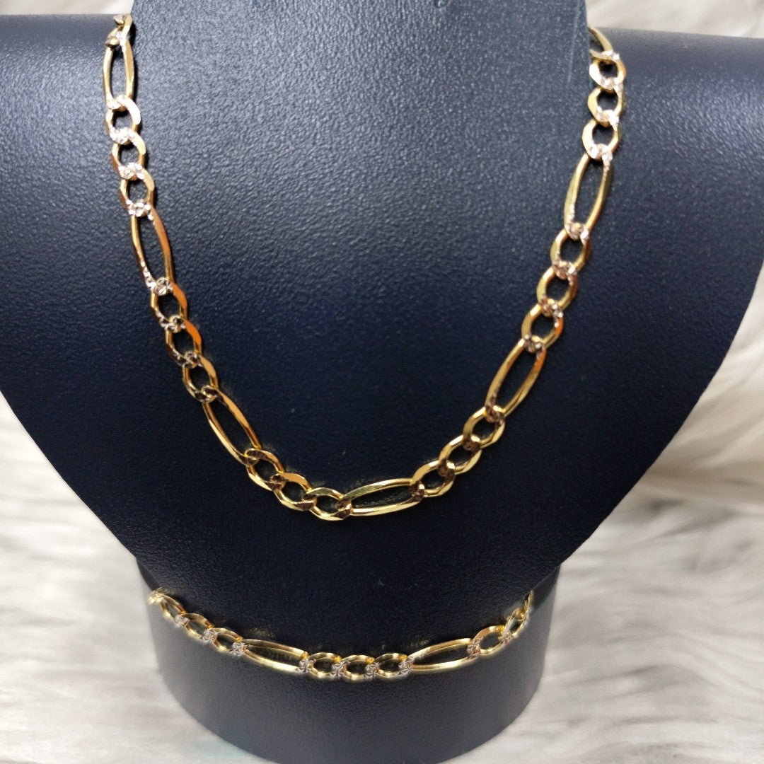 CADENAS CARTIER 3 1 DIAMANTADA ORO 14K 7.2 (NUEVO)