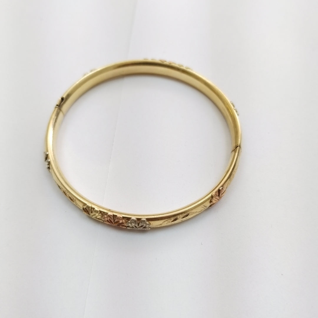 PULSERA RIGIDA. ORO. 10 K 9.3 GRMS (SEMINUEVO)
