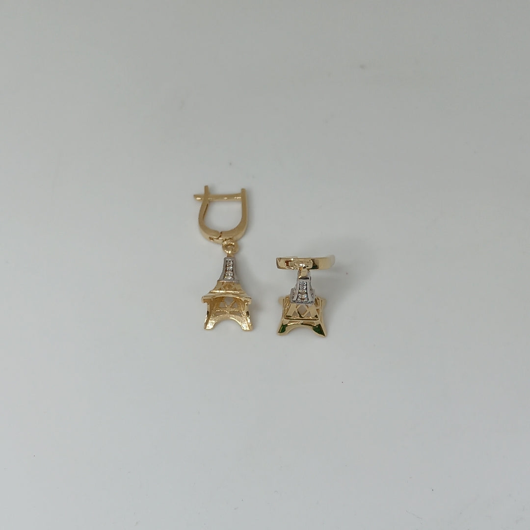 BROQUELES ORO 14K 3.2 (NUEVO)
