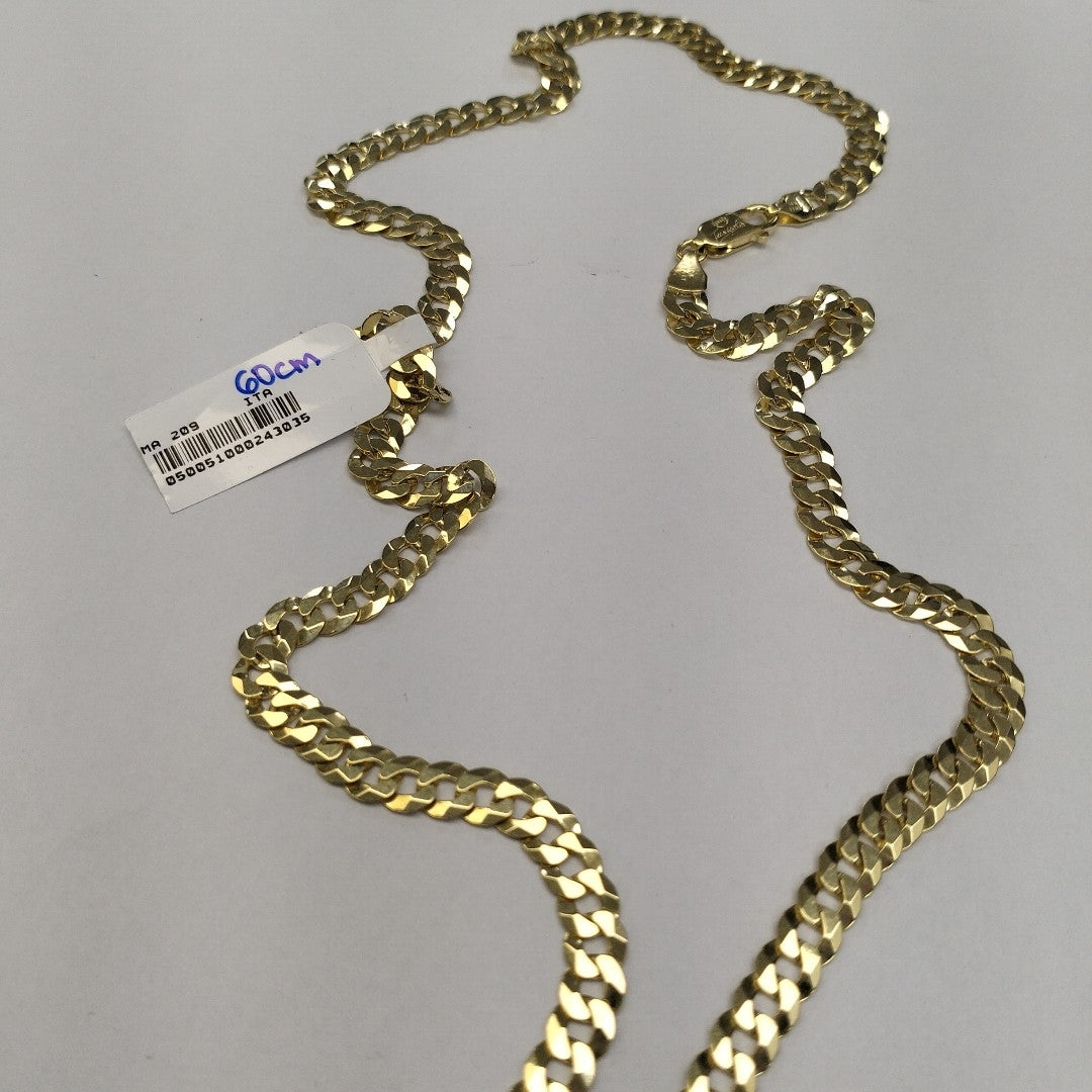 CADENAS BARBADA AMARILLA ORO 14K 24.3 (NUEVO)