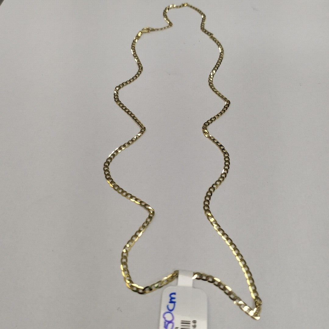 CADENAS BARBADA AMARILLA ORO 14K 3.7 (NUEVO)